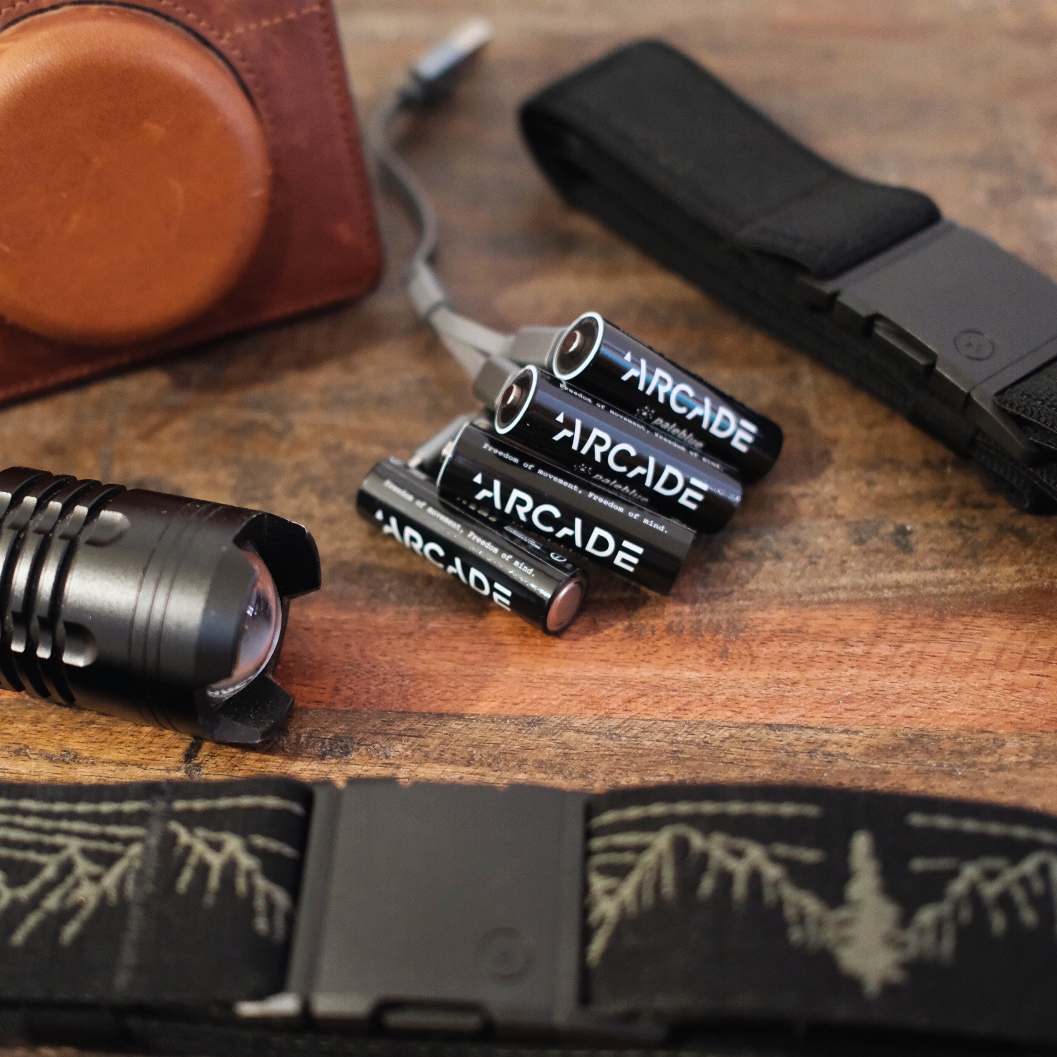 Paleblue x Arcade AA USB-C Rechargeable Batteries